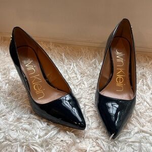 Calvin Klein patented Navy Blue pumps